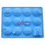 CJ Cetakan Coklat Puding Emoji 12 cav Silikon