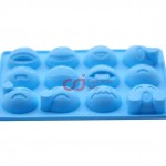 CJ Cetakan Coklat Puding Emoji 12 cav Silikon