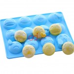 CJ Cetakan Coklat Puding Emoji 12 cav Silikon