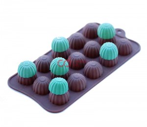 CJ Cetakan Silikon Coklat Puding Mini Bonbon 15 cav II
