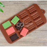CJ Cetakan Silikon Coklat Puding Choco Bar