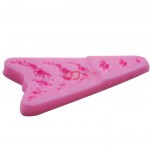 CJ Cetakan Clay Fondant Rose with Leaf 6 cavity Silikon