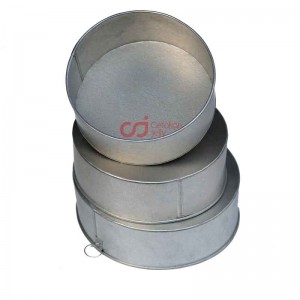 CJ Cetakan Loyang Bulat Galvanis Set isi 3