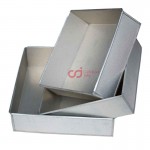 CJ Cetakan Loyang Kotak Galvanis Set isi 3