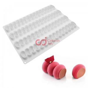 CJ Cetakan Silikon Cake Kue Bolu Puding Coklat Round Chain