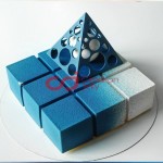 CJ Cetakan Silikon Cake Kue Bolu Puding Square Cube