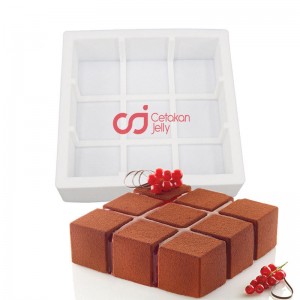 CJ Cetakan Silikon Cake Kue Bolu Puding Square Cube