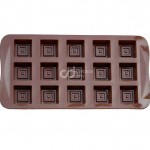 CJ Cetakan Coklat Puding Jelly Permen Craft Mini Double Square 15 Cav