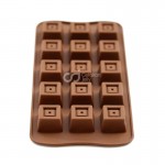 CJ Cetakan Coklat Puding Jelly Permen Craft Mini Double Square 15 Cav