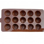CJ Cetakan Coklat / Puding Mini Mix Flower 15 cav III