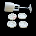 CJ Cetakan Moon Cake Bulat 50 gr 4 Set