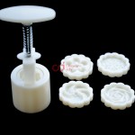 CJ Cetakan Moon Cake Bulat 50 gr 4 Set