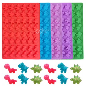 CJ Cetakan Gummy Coklat Permen Mini Dino 48 cav
