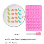 CJ Cetakan Gummy Coklat Permen Mini Dino 48 cav