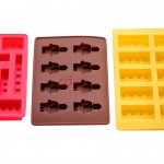 CJ Paket Cetakan Coklat Puding Brick Mini Robot Silikon A