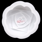 CJ Cetakan Silikon Cake Kue Bolu Puding Jelly Craft Single White Rose