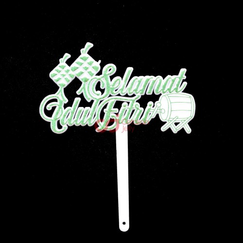 CJ Cake Topper Lebaran Idul Fitri Ketupat Bedug